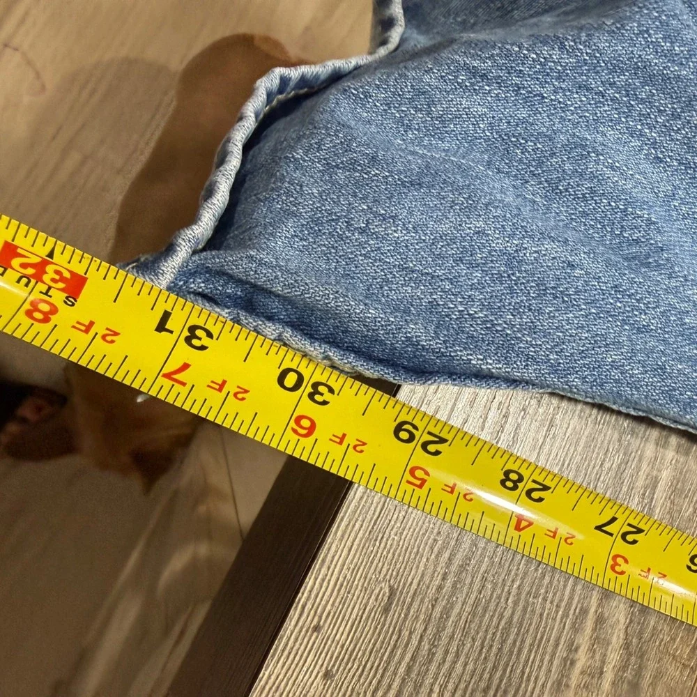 True Religion Billy Rainbow Jeans Mens 34 Light Wash Straight Leg USA Made Y2K